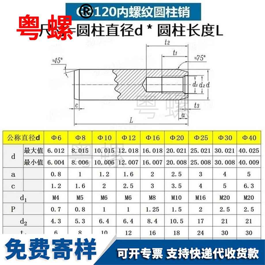 定制加硬淬火內螺紋