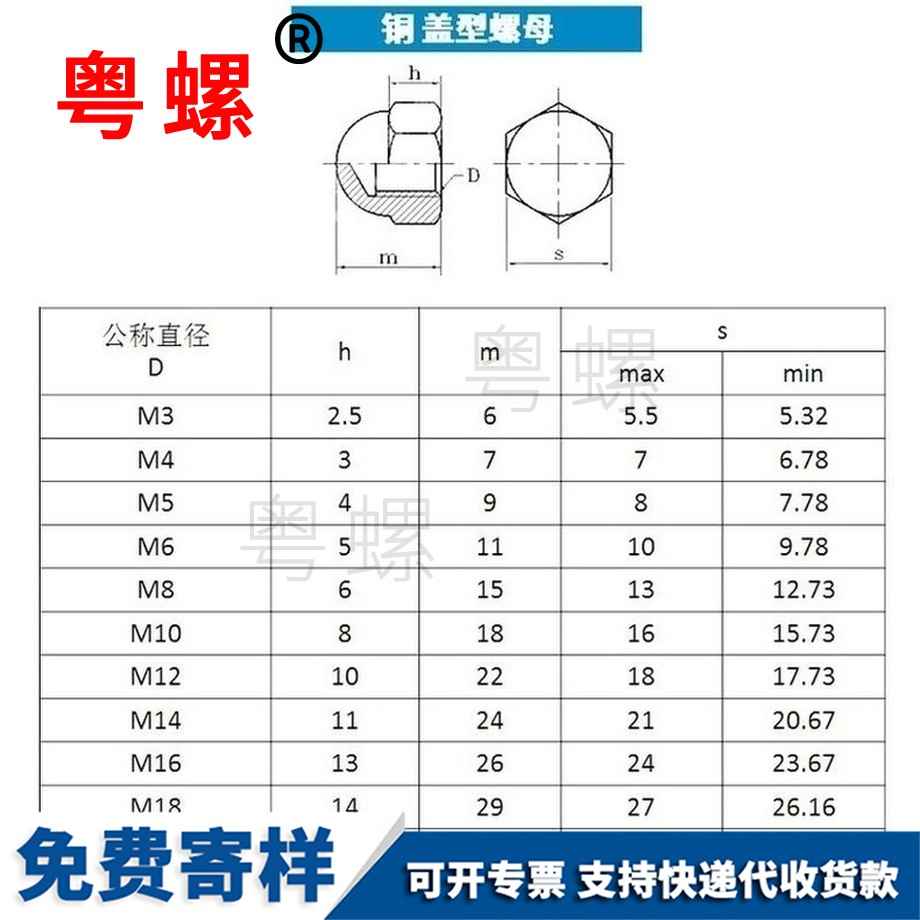 供應(yīng)銅新疆蓋型螺母