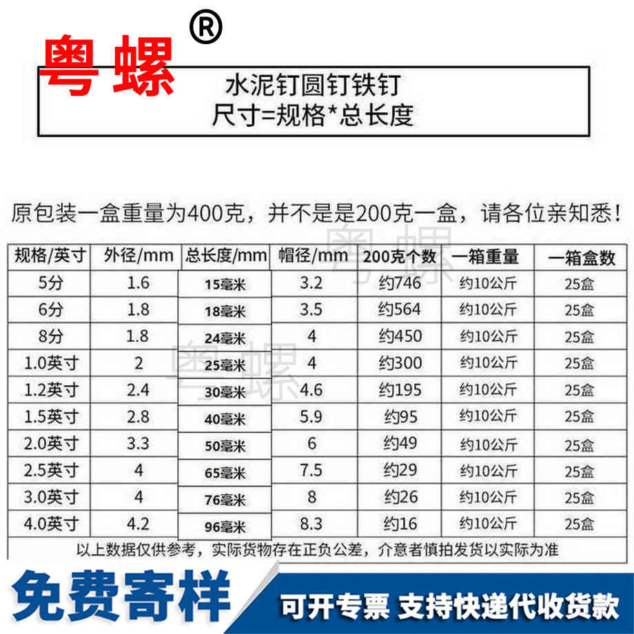 訂制水泥釘