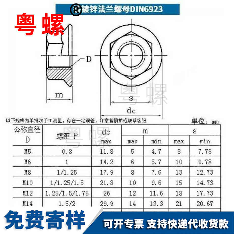 訂做鐵帶齒寧德法蘭螺母