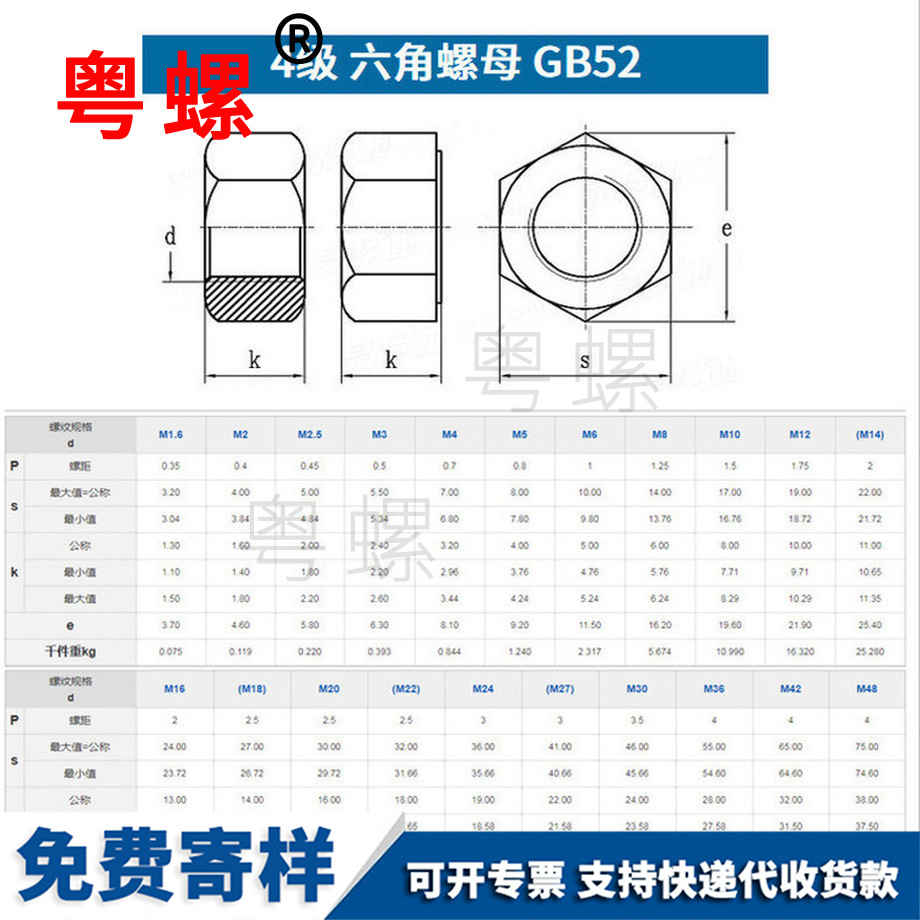 加工鋁石河子六角螺母